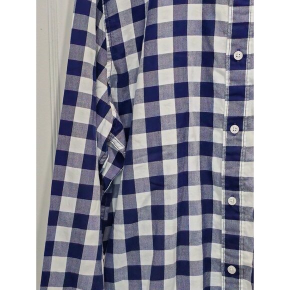 Sun + Stone Long Sleeve Casual/Dress Button Shirt - Blue White - Size- XL - Picture 7 of 13